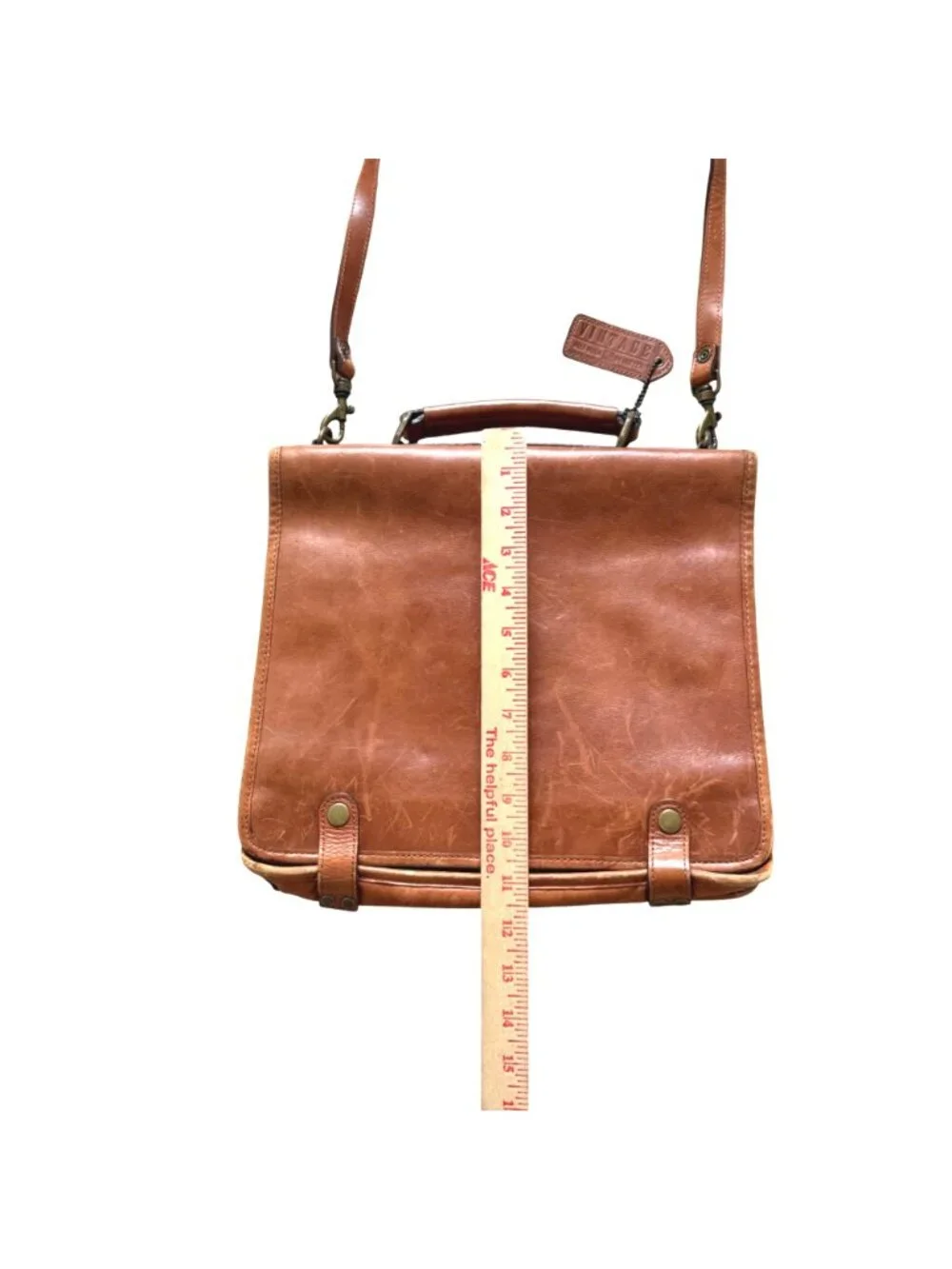 Vintage Alla Moda Bellezza Men's Messenger Bag Professional Academia Leather